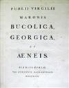 BASKERVILLE PRESS  1757 [i.e., circa 1770?]  VERGILIUS MARO, PUBLIUS. Bucolica, Georgica, et Aeneis.  2nd Baskerville edition.